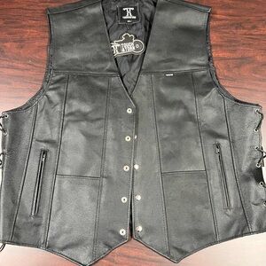 Black Leather Vest